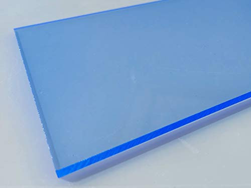 Platte Acrylglas GS, 500 x 500 x 3 mm, Fluoreszierend blau Zuschnitt alt-intech®