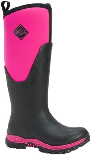 Muck Boots Damen Arctic Sport Ii Tall Gummistiefel, Pink (Black/pink), 40 EU