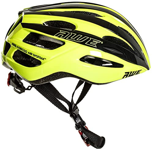 AWE® AWESprint™ In Mould Adult E-Bike/Bike Road Racing Helmet 55-58cm Black/Neon *FREE 5 YEAR CRASH REPLACEMENT*