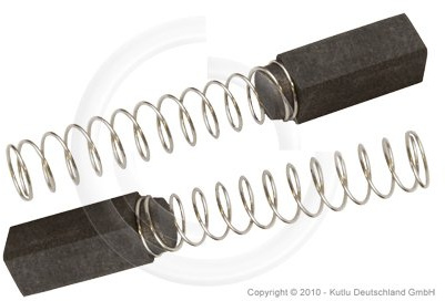 2x Kohlebürsten Kohlestifte Kohlen für Black&Decker 6x6x15/17 mm (904764)