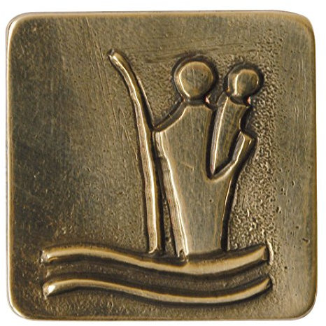 Christophorus-Plakette * mit Magnet * 3 x 3 cm