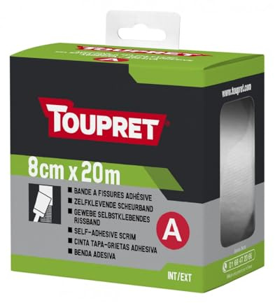 TOUPRET Banda per Crepe Adesiva, 8 cm x 20 m