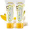 Jack N' Jill Kids Natural Toothpaste, Made With Natural Ingredients, Helps Soothe Gums & Fight Tooth Decay, Suitable From 6 Months+ - Banana Flavour 2 x 50g