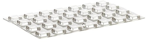 Home Xpert 28 Stück Schutzpuffer CLEAR Quadrat Anschlagpuffer transparent selbstklebend 10,0 x 10,0 mm, Höhe: 2,5 mm