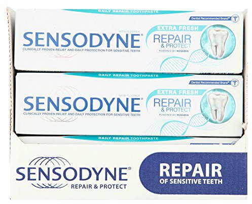 12 x Sensodyne Extra Fresh Repair & Protect Toothpaste 75ml