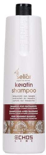seliar Shampoing à Kératine Aprés Traitement sans Sulfate/Sel/Parabène, 1000 ml