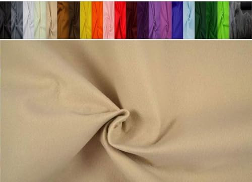 Fabrics-City BEIGE Filz Stoff 2MM-180CM Bekleidung DEKO BASTELN Stoffe, 2498