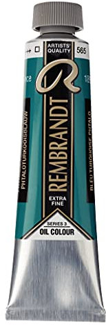 Talens Rembrandt - Excelentes colores de pintura al óleo - 40 ml - 565 Azul turquesa ftalo