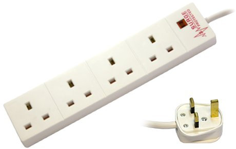 4 Way Gang Anti Surge Spike Power Strip Protector - 5M