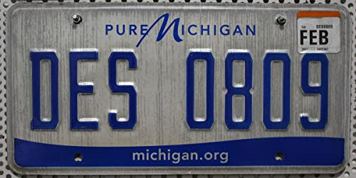 USA_Auswahl_von_Fahrzeugschildern USA Nummernschild Michigan .org // US Kennzeichen License Plate // KFZ Blechschild