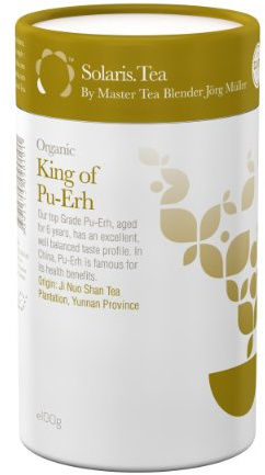 Solaris Tea Organic Loose Whole Leaf King of Pu Erh 100 g