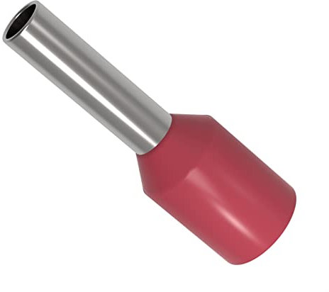 AUPROTEC Aderendhülsen von 0,34-50 mm² isoliert 10-1000 Stück Auswahl: (50 Stück, 1.5 mm² rot)
