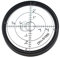 Chiloskit Bullseye Bubble Level Leveler Tool, Aluminium Case Precision Round Spirit Horizontal Campers Leveling Circular level for DIYer and Industrial, Ø2.4,Accuracy 15'/2