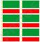 Tschetschenien chechenskaya Russland Flagge Tschetschenische Republik Itschkeria Russische 40 mm (40,6 cm) Mobile Handy Vinyl Mini Sticker, Aufkleber X6