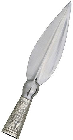 Kurze Wikinger Speerspitze mit Verzierungen + echt von Hanwei ® Silvio Overlach GmbH