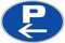 Panneau Parking (flèche gauche) - Rigide Ø300mm - 4061313