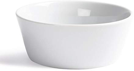 Olympia Whiteware Porcelain Sloping Edge Bowls 150mm, Pack of 12, White | Fully vitrified for reliable heat and thermal shock resistance, with strengthened rolled rims and warranty protection.