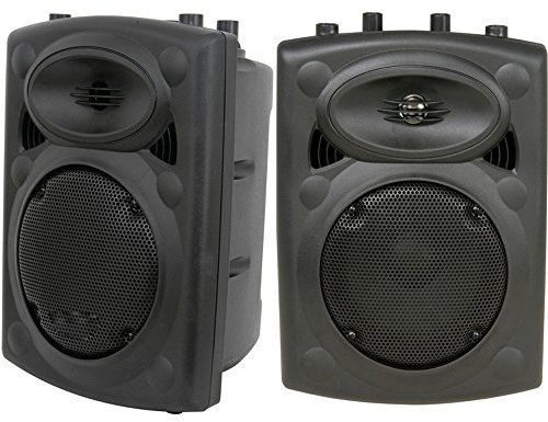 Pair of - 500W 15” Passive Moulded Speaker-Compact 8 Ohm Disco Party Speakon DJ