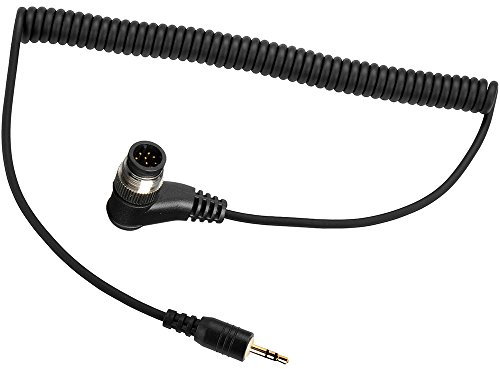 PHOLSY N8 2,5 mm Fotocamera Cavo a Spirale di Connessione per Comando di Scatto/Telecomando per Fotocamera Nikon Fujifilm Kodak, da 2,5 mm a DC0, 2,5-DC0