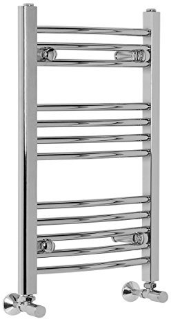 WarmeHaus Sèche-Serviettes Eau Chaude Essentials 165W - 700 x 400mm - Incurvé - Chrome