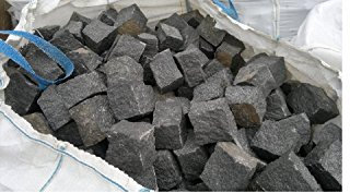 Grundpreis 299 EUR pro To. Granit Pflastersteine 4x6 cm Kopfsteinpflaster Steinpflaster 1A QUALITÄT, SCHWARZ, GEBROCHEN, OHNE VERSAND! MINDESTBESTELLMENGE 10 TONNEN!