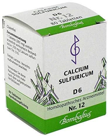 BIOCHEMIE 12 Calcium sulfuricum D 6 Tabletten 80 St