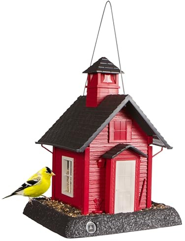 North States Bird Village Collection School House Birdfeeder