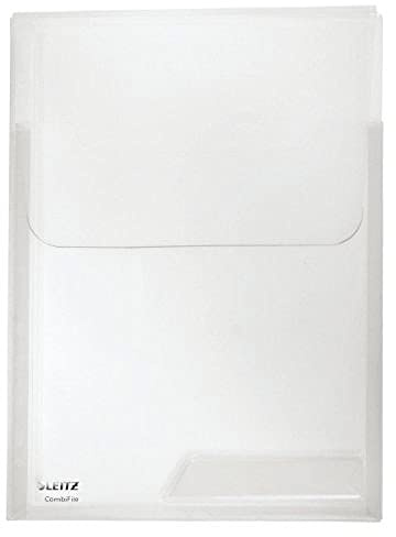 Leitz CombiFile Maxi Sichthüllen-Set, 3 Stück, A4 Format, Ausdehnbar für mehr Kapazität, Glasklar mit glänzender Oberfläche, Verschlussklappe zum Schutz des Inhalts, 0,18 mm PP-Folie, 47310002
