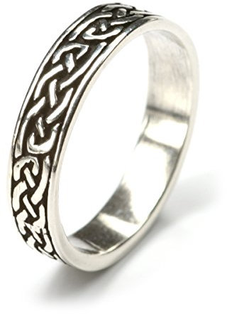 Drachensilber keltischer Partnerring 925 Silber Bandring Herrenring Damenring Silberring Ringschiene 5mm Gr 58