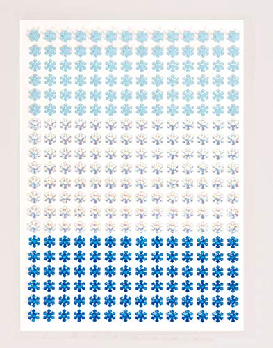 Baker Ross Eisblumen Sticker 3D für Kinder zum Verzieren von Karten und Bastelprojekten (280 Stück), EF435, Blue