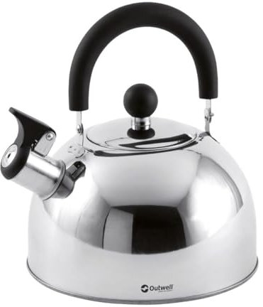 Relags Outwell Stainless Steel Kettle, Silver, 2.2 Litres