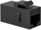 OcioDual Acoplador de Cable RJ45 Cat. 8 / 7A / 7 / 6A / 6 / 5E / 5, Negro, Adaptador 1000Mbps Doble Hembra Módulo Alargador Extensor Ethernet LAN