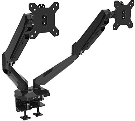 HFTEK - Dual Monitor Halterung für Bildschirme bis 34 Zoll (HF224GB)