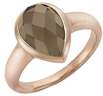 Jamelli Damen Ring 925/- Sterling Silber Glänzend Rauchquarz rot 273271068J