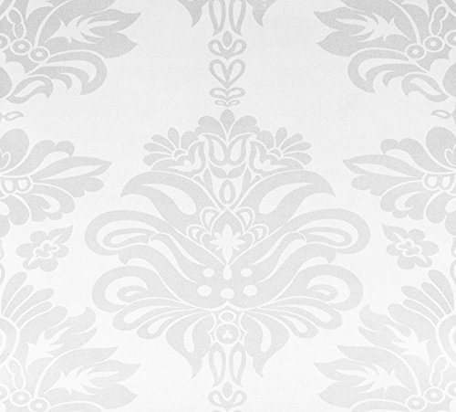 Tapete Barock Ornamente Klassik Verzierung Rasch Textil weiß silber 294543
