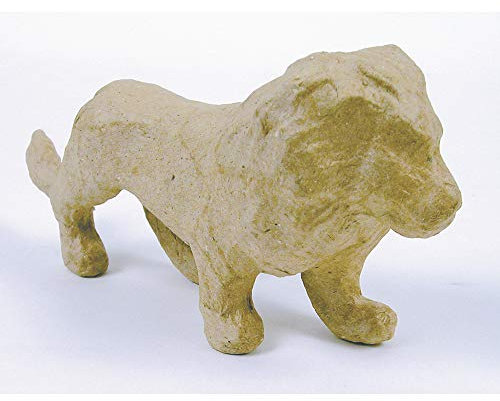 Décopatch AP586O Träger XS aus Pappmaché, mini Löwe, 15 x 4,5 x 7 cm, zum Verzieren