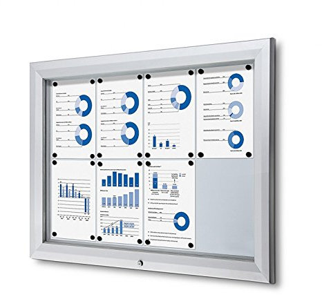 jansendisplay SCT8XA4PH Schaukasten für Aussen 8xA4