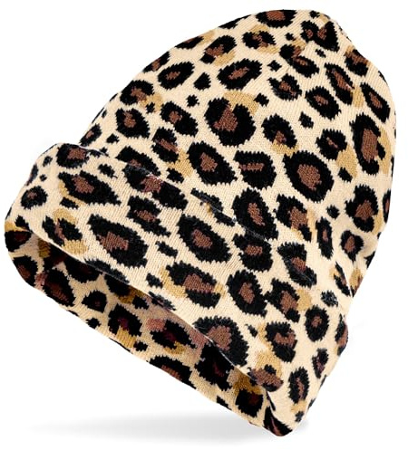 W WIDMANN MILANO Party Fashion - Beanie Mütze für Erwachsene | Strickmütze in Wolloptik, Kostüm Accessoire für 80er Jahre Mottoparty, Karneval, Apres Ski