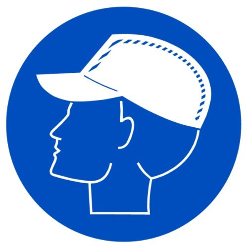 Schild PVC Anstoßkappe tragen 200mm