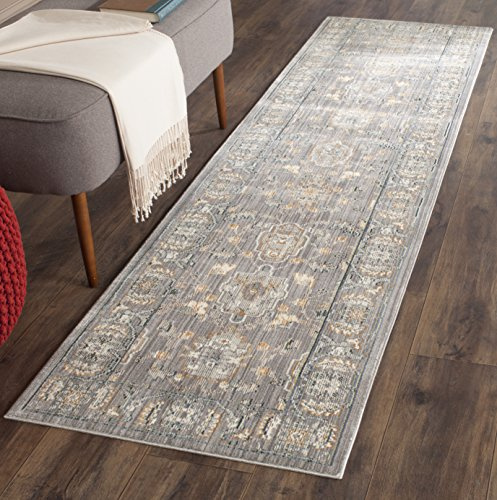 SAFAVIEH Valencia Collection Runner Rug - 2'3 x 8', Mauve & Mauve, Boho Chic Distressed Design, Non-Shedding & Easy Care, Ideal for High Traffic Areas in Living Room, Bedroom (VAL112D)