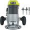 Ryobi 8,5 Amp 1-1/2 Peak HP Router mit 3-teiligem Oberfräsen-Bit-Set von Ryobi