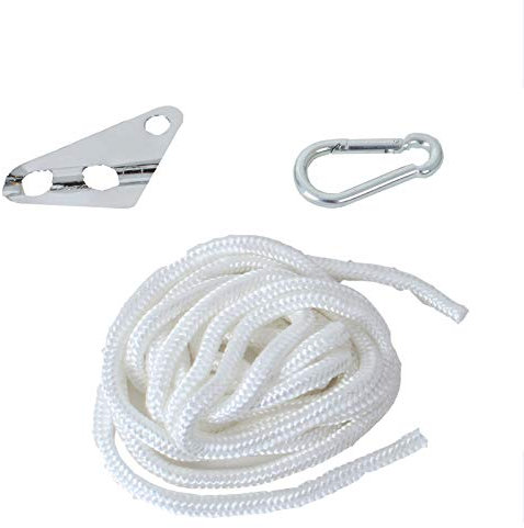tevenger 2er Montageset Zubehör Hängematte Hängeliege Seil Karabiner Seilklemme bis 200 kg belastbar einfache Montage