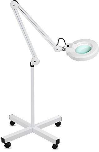 Beltom® Lupenleuchte stativ Linse 5 Dioptrien Kaltlicht + LUPENLAMPE Standlupe