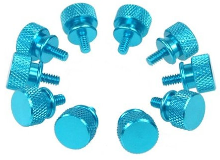 Thumbscrews Gehäuse blau Bigpack (10 Stück)