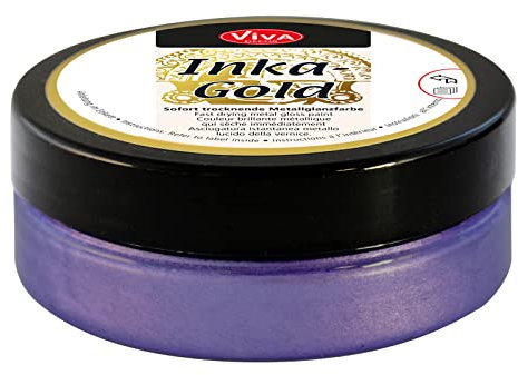 Viva Decor Violeta-Inka Gold, Acrílico, Multicolor, 7.11x7.11x3.17 cm