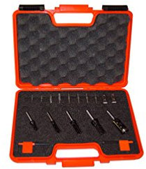 CMT 600.005.01 Coffret de 5 Fraises à Coupes droites avec Plaquettes réversibles Q. 8 mm, Acier