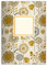 Kartenkaufrausch 2 fröhliche Flower Power DIN A5 Schulhefte, Rechenhefte , gelb/beige Lineatur 28 (Kariertes Heft)