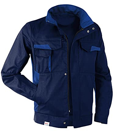 KÜBLER Workwear | KÜBLER VITA cotton+ Arbeitsjacke | dunkelblau/kbl.blau | Größe 4XL