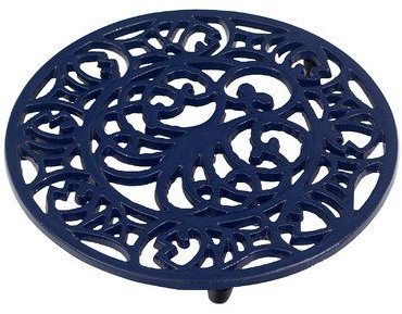 Victor RW107BL Octopus & Fish Trivet Blue, Cast Iron