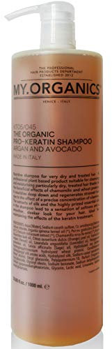 My.Organics My Pro di cheratina Shampoo 1000 ML Rigenerato & Offre Intensive alimenti per capelli danneggiati